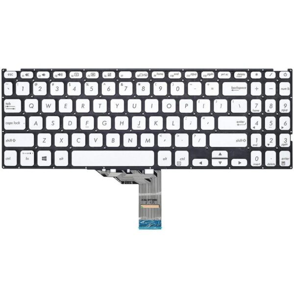 Tastatura za Laptop Asus Vivobook F512 X512 SREBRNA mali enter sa pozadinskim osvetljenjem