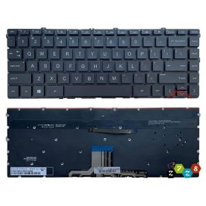 Tastatura za laptop HP Pavilion X360 14-EK 14-EC veliki enter sa pozadinskim osvetljenjem, crna