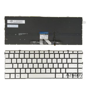 Tastatura za laptop HP Pavilion X360 14-EK 14-EC veliki enter sa pozadinskim osvetljenjem, srebrna