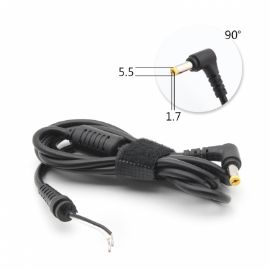 Konektor punjaca za laptop sa kablom 5.5 x 1.7 ugao 90